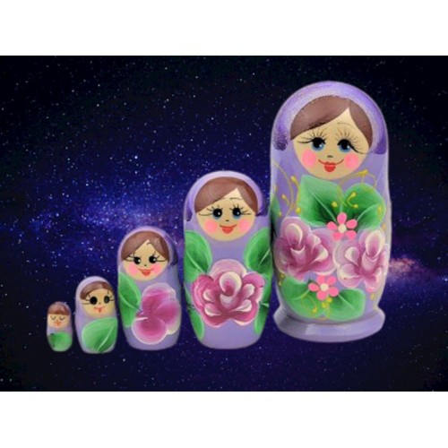 Lilac Russian Nesting Dolls